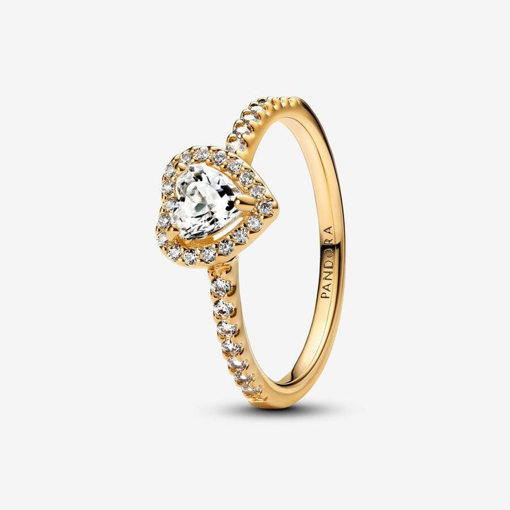 zilver vegrulde Ring met hart 168421C01-54