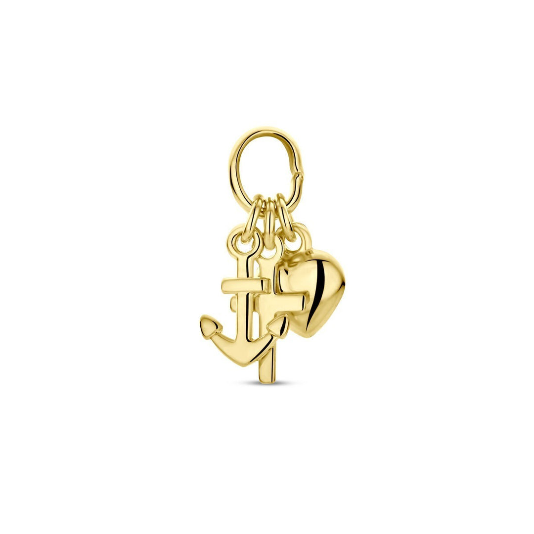 14 Karaat Geelgouden Hanger Geloof, Hoop en Liefde