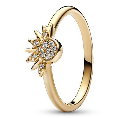 Pandora 162674C01 Ring Celestial Sparkling Sun zilver-zirconia goudkleurig-wit
