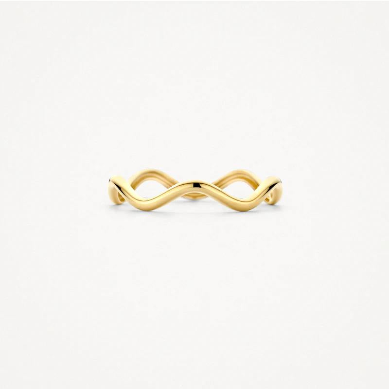 14k Blush Jewels geelgouden Ring 1261YGO – Golvend Design