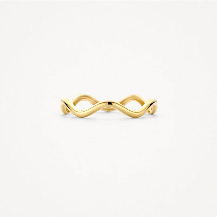 14k Blush Jewels geelgouden Ring 1261YGO – Golvend Design