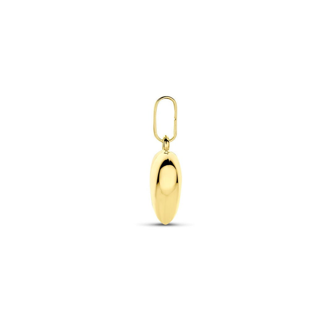 14 Karaat Geelgouden Hart Hanger 10,5 mm