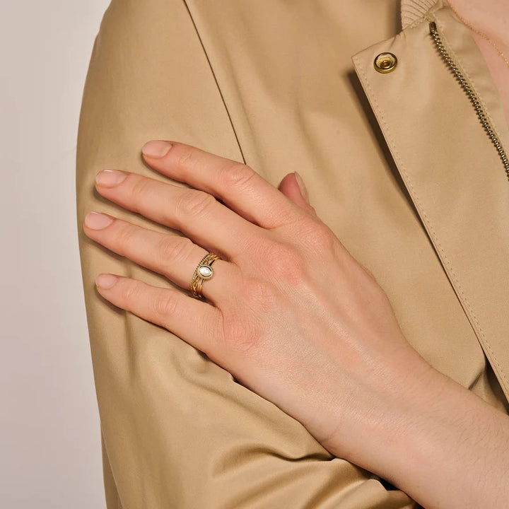 Blush Jewels ring 1239YMQ - 14k Geel goud 1239YMQ maat 52