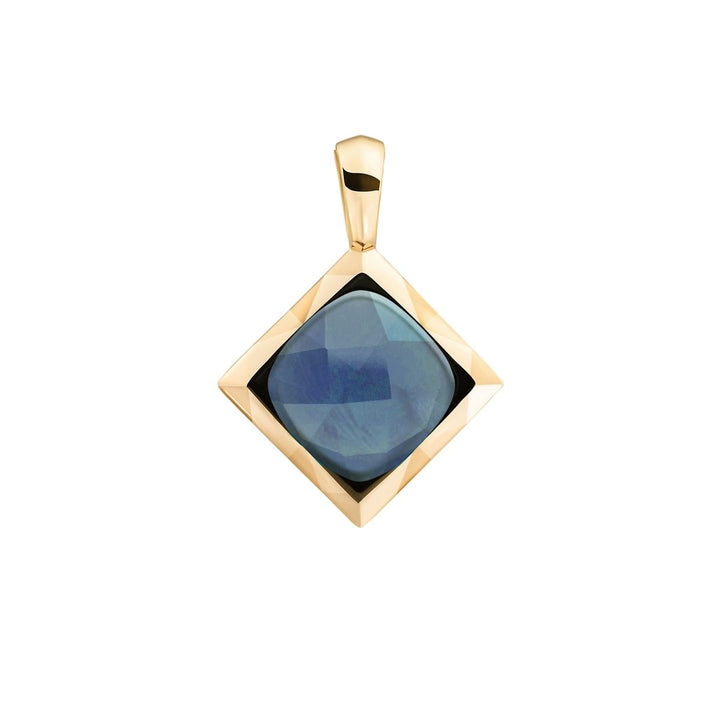 Sparkling Jewels Cushion Cut Pendant Ocean Topaz Quartz – SPG32-G67
