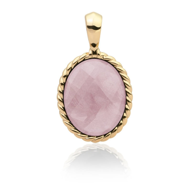 Sparkling Jewels Twist Pendant Pink Opalite – SPG21-G66