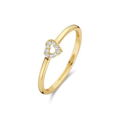 Ring 1231YZI - 14k Geelgoud met zirkonia
