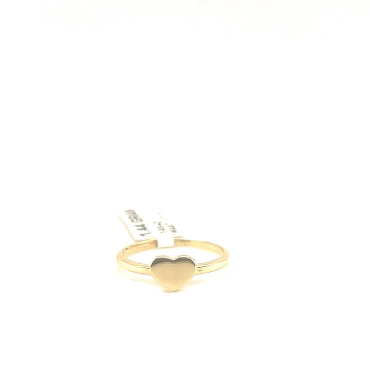 14k hart vormige ring