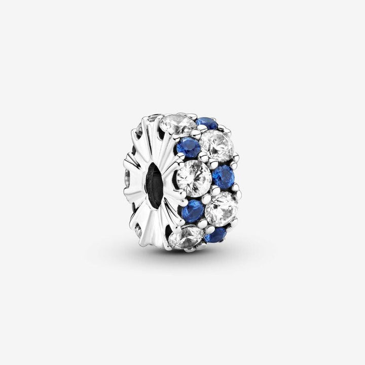 Pandora Clear &amp; Blue Sparkling Clip Charm  799171C01
