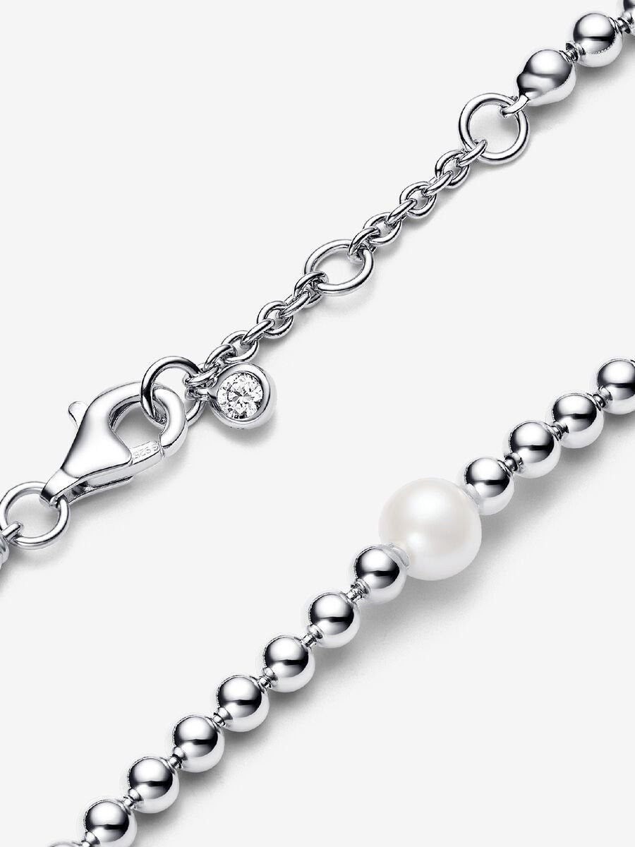 Pandora Behandelde Gecultiveerde Zoetwaterparel en Kralen Armband 593173C01-16