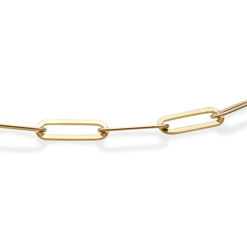 Necklace | Long Link chain gold plated - Silver - 60cm