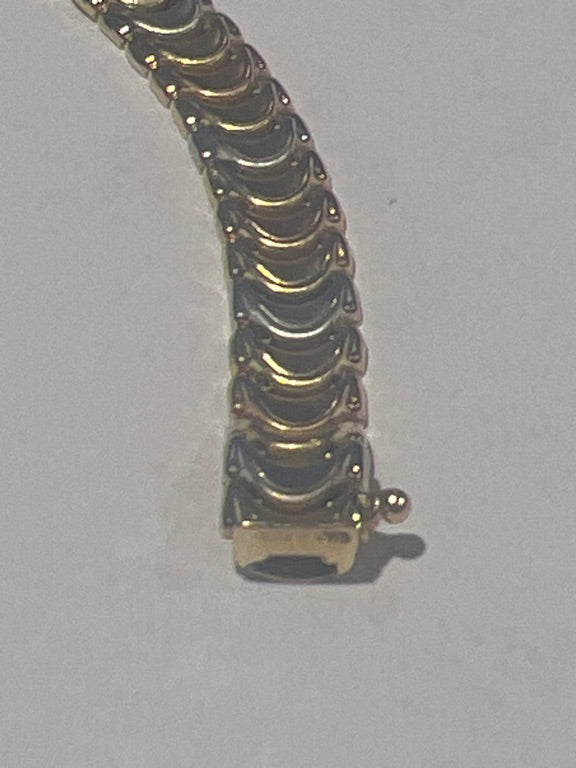 14 kt tri color armband