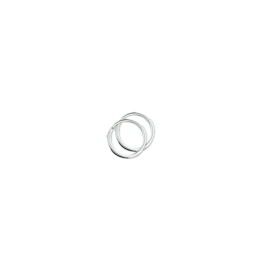 Zilveren oorringen 1,3 mm ronde buis