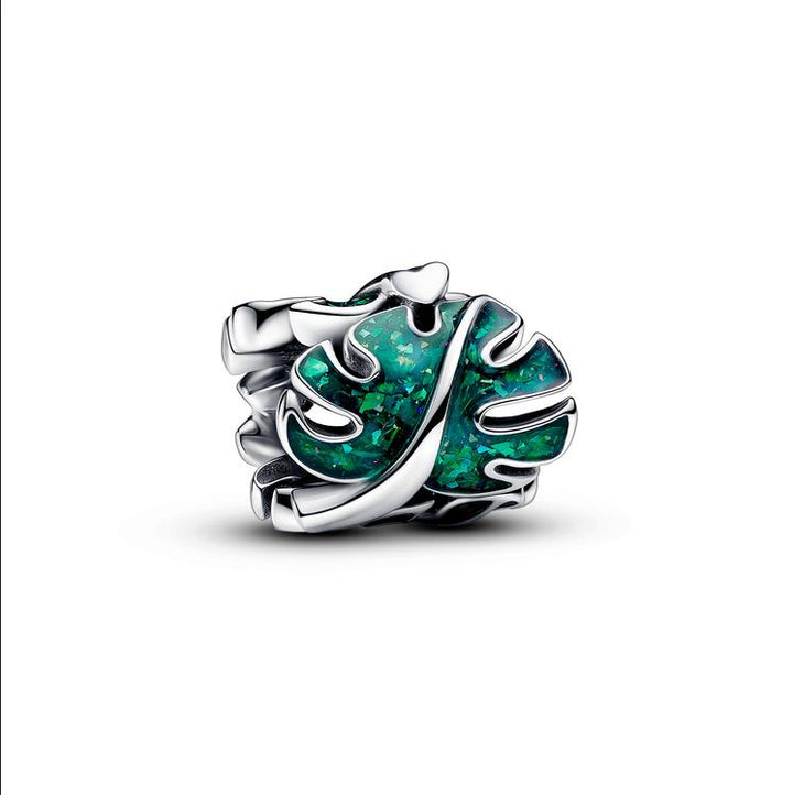 Green Monstera Leaves Charm 793332C01