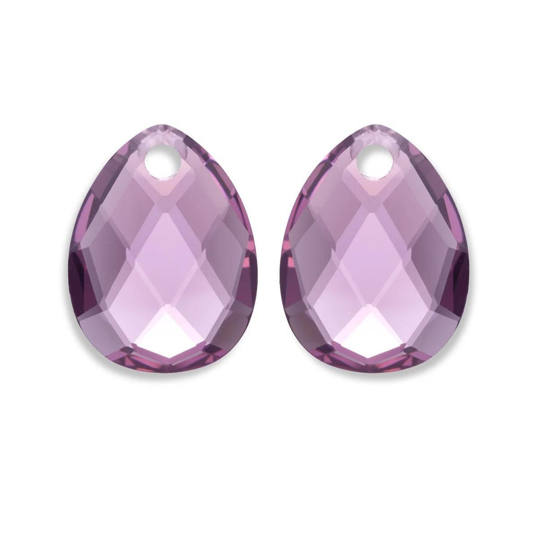 Earstones | Afterglow Aubergine Quartz  EAGEM59