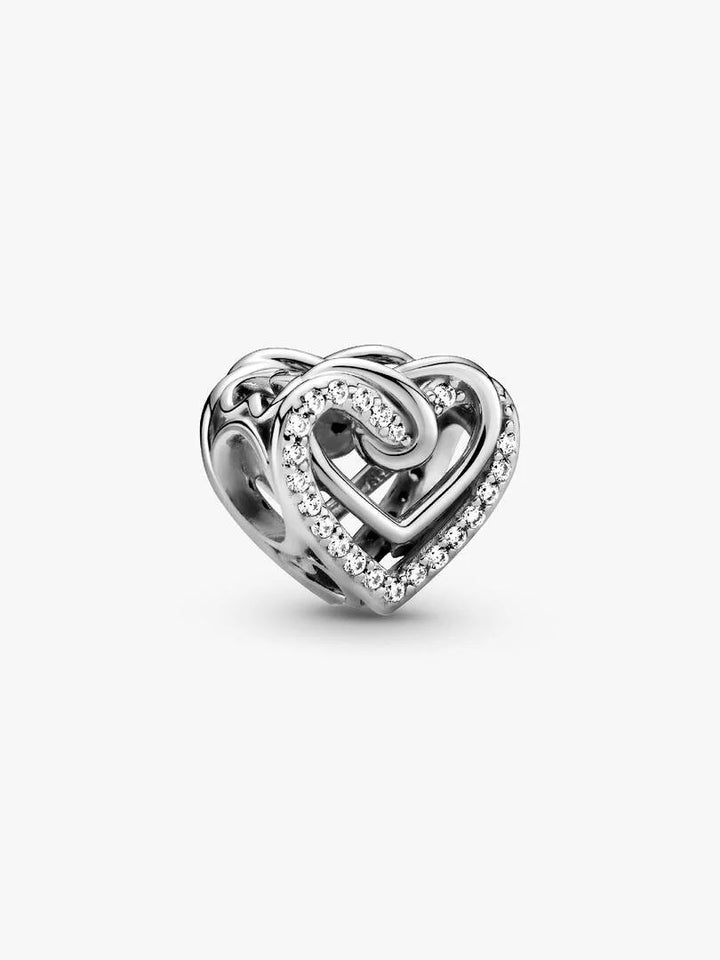 Pandora Sparkling Entwined Hearts Charm 799270C01