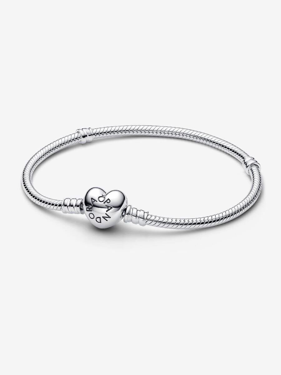 Pandora-Moments Silver Bracelet Heart 594594C00-20