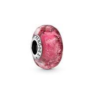 Pandora Moments 798872C00 zilveren bedel met roze murano glas