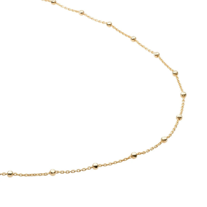Sparkling Jewels Faceted Ball Chain Gold Plated Ketting – SN-SBG