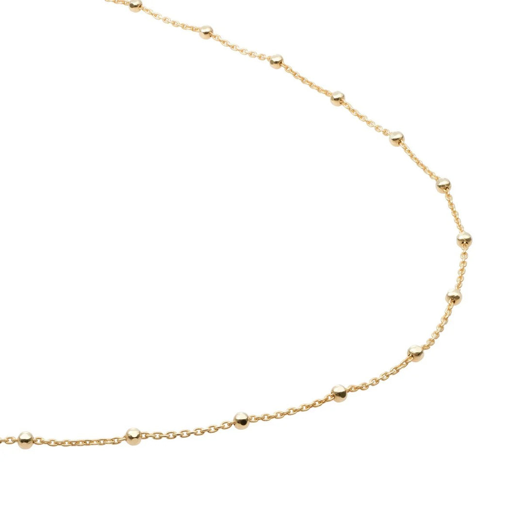 Sparkling Jewels Faceted Ball Chain Gold Plated Ketting – SN-SBG