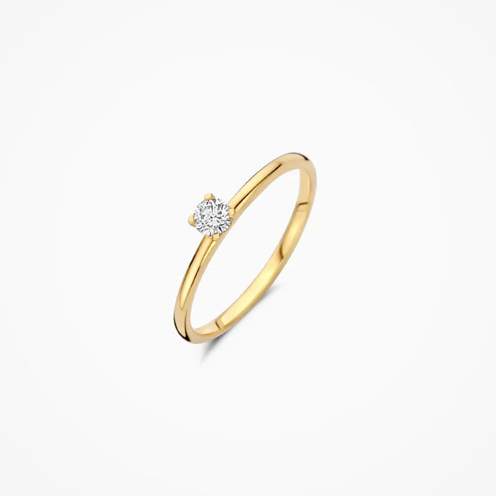 Lab Diamonds Ring 14 kt Geelgoud met Lab Grown Diamant – LG1027Y