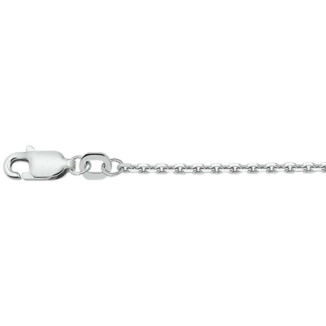 Zilveren collier collier anker plat 1,4 mm 45 cm