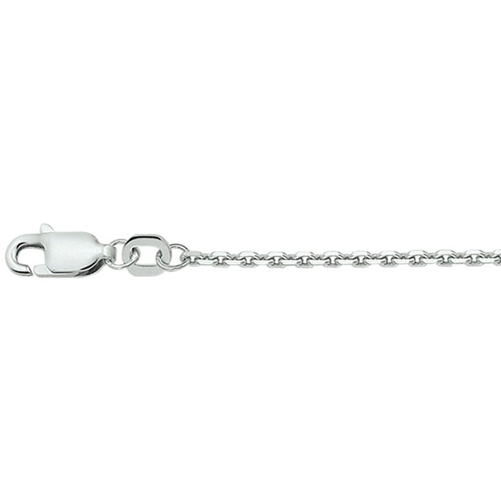 Zilveren collier collier anker plat 1,4 mm 45 cm