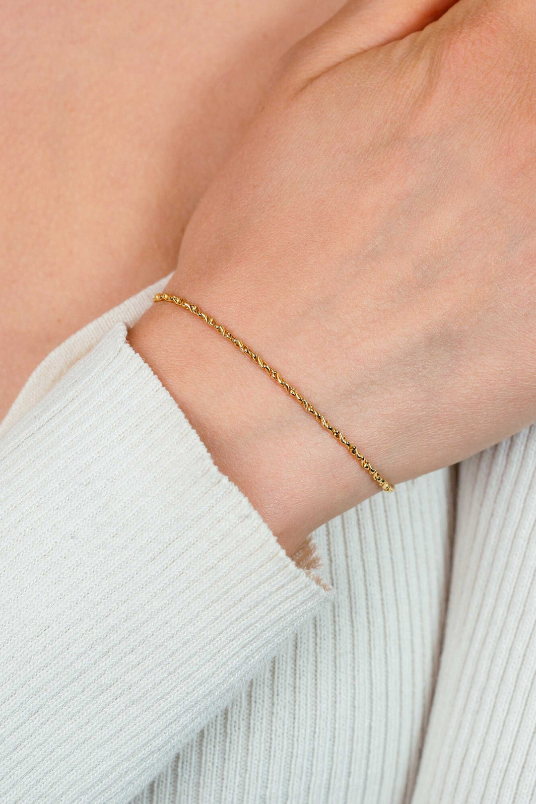 ZINZI Gold Plated Zilveren Schakelarmband ZIA2843G