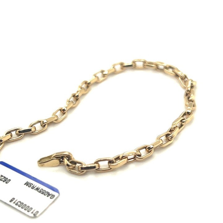 14 kt bicolor armband ankerschake lGA055WRSM