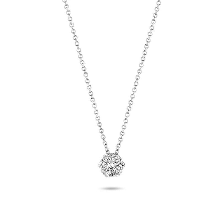 Collier 3603WDI - 14k Wit goud met Diamant