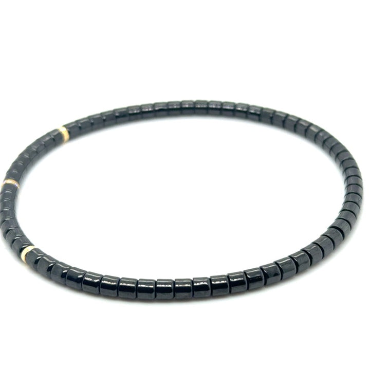 Orotech 18 kt Armband B17132NYW Zwart Keramiek met Diamant 0.04 ct