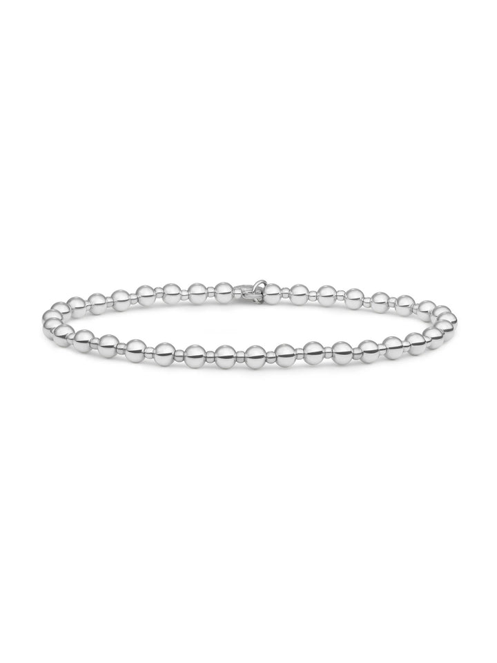 Sparkling Jewels Bold Mix Armband 2 mm + 4 mm Zilver – SB-S-MIX-09