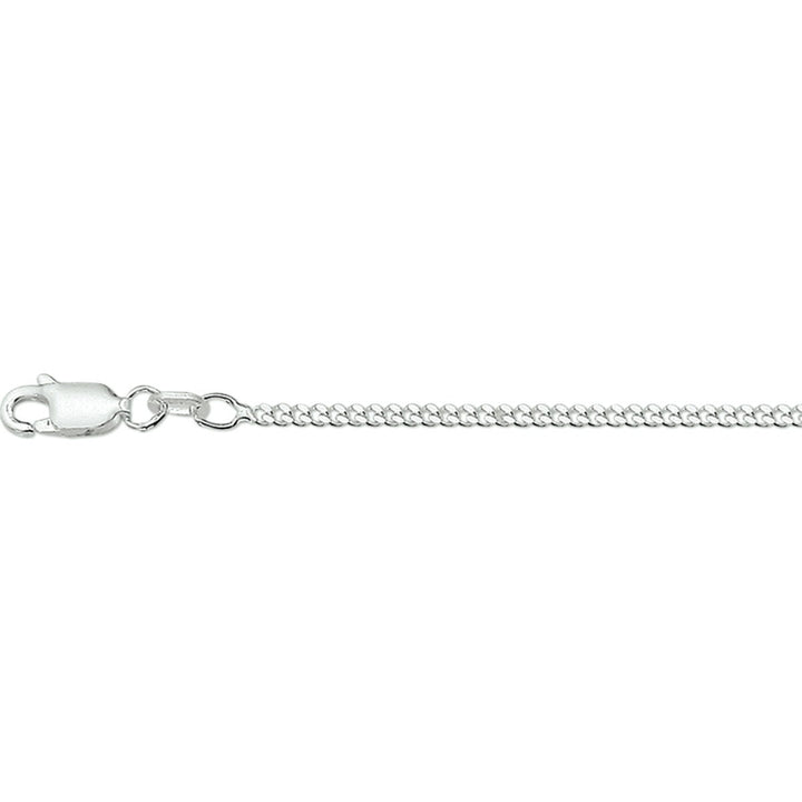 Zilveren collier gourmette 4 2,1mm 80 cm