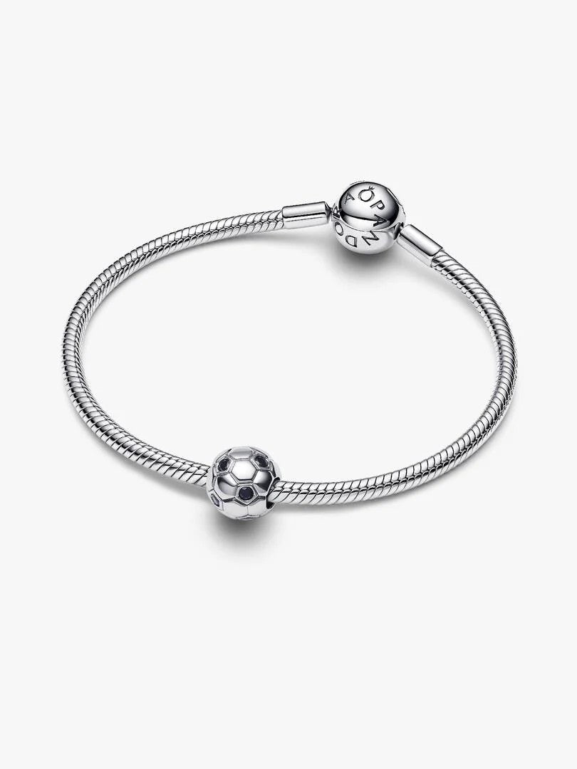 PANDORA Voetbal Bedel Sterling Zilver met Zwarte Zirkonia's 794710C01