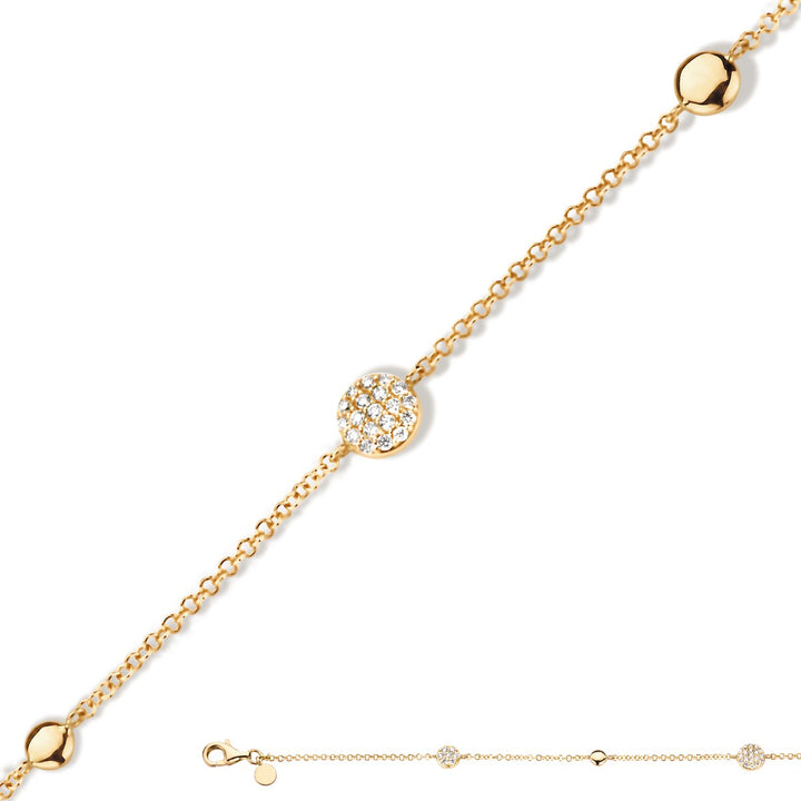 Eolo Armband in 18 Karaat Geelgoud met Diamanten – Model 061265A