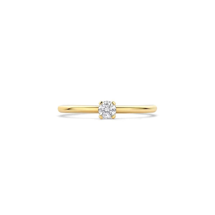 Blush Lab Grown 14k geelgouden ring met lab grown diamant 0,15 ct – LG1027Y