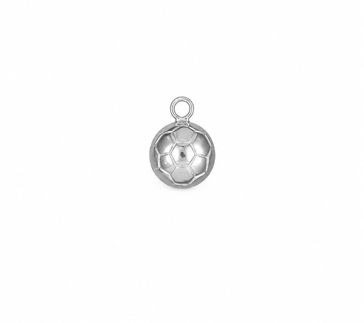 Zilveren Voetbal Bedel 631239