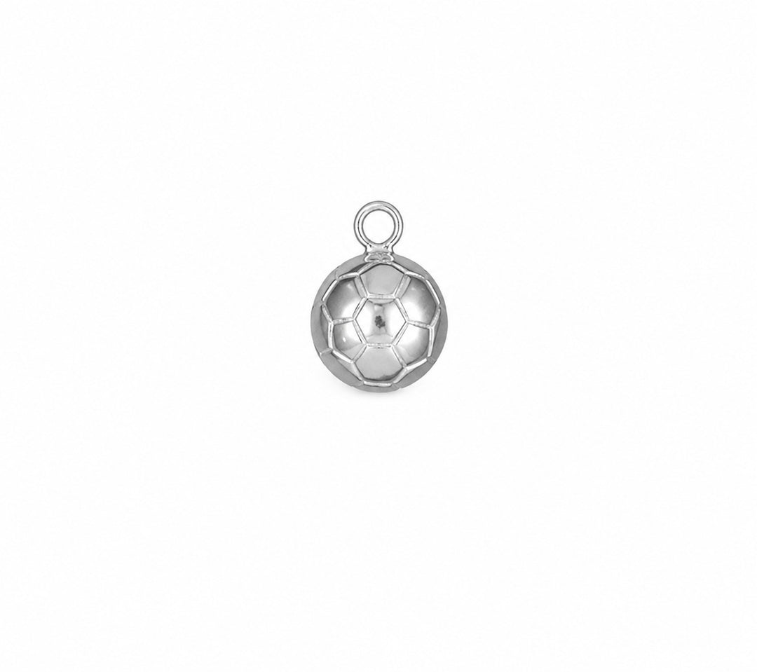 Zilveren Voetbal Bedel 631239
