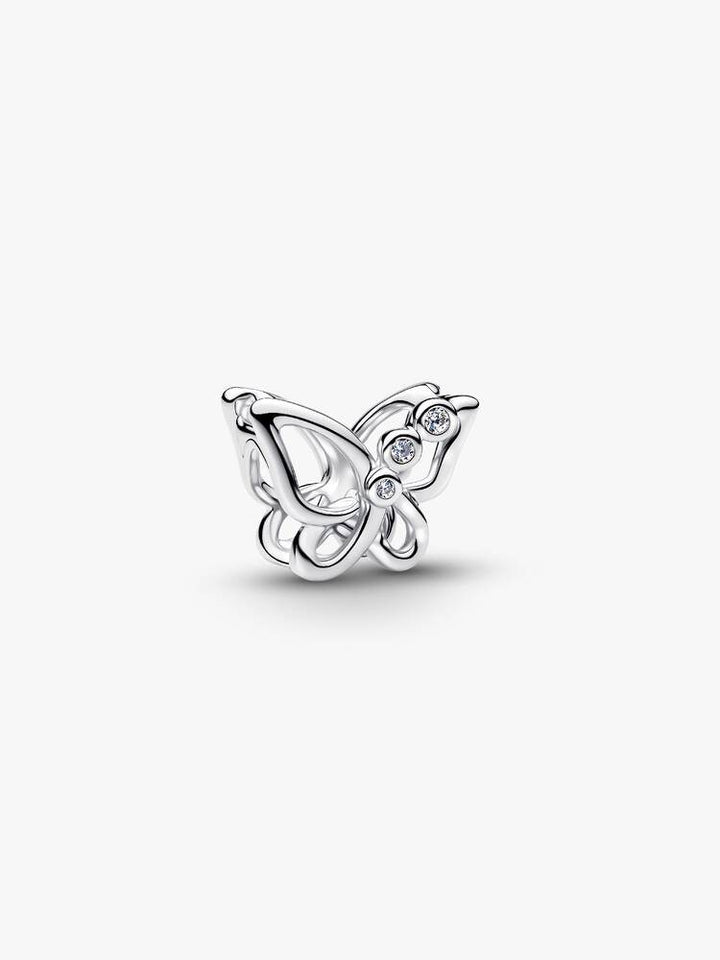 Pandora Opengewerkte Vlinder Bedel Sterling Zilver met Zirkonia 794369C01