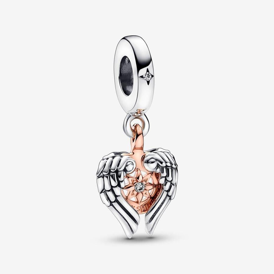 Celestial Compass Angel Wings Dangle Charm 782359C