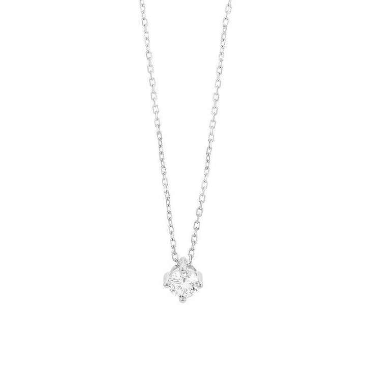 14 kt collier met solitair hanger 0.20ct G SI P1172002