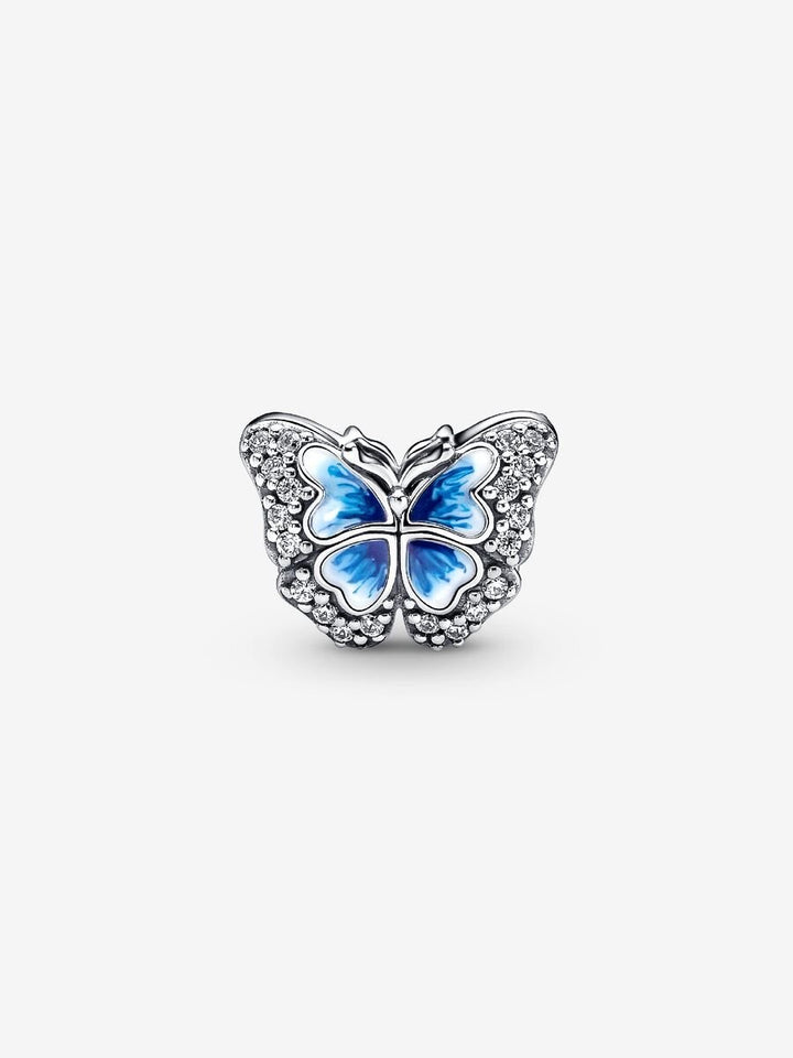 Blauwe Vlinder Sprankelende Bedel 790761C01