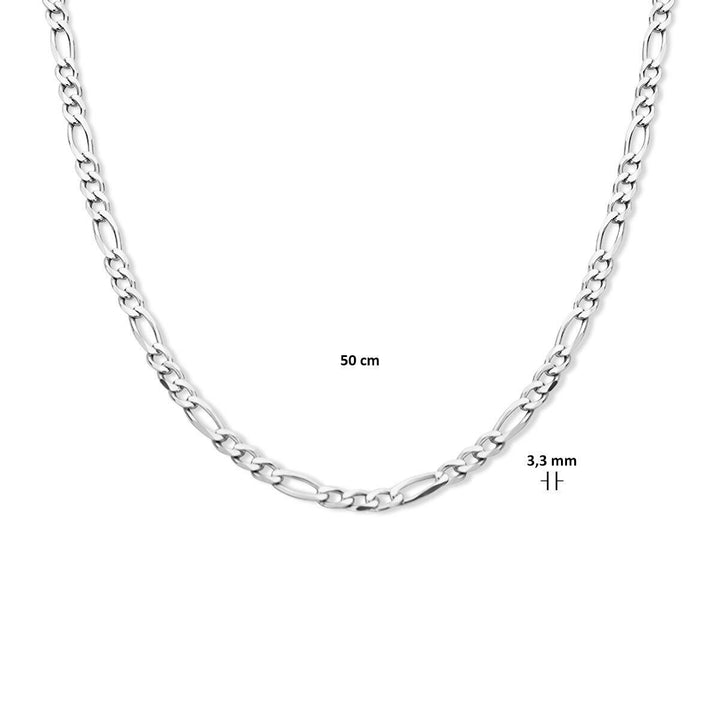 zilveren figaro collier 5 mm 60 cm