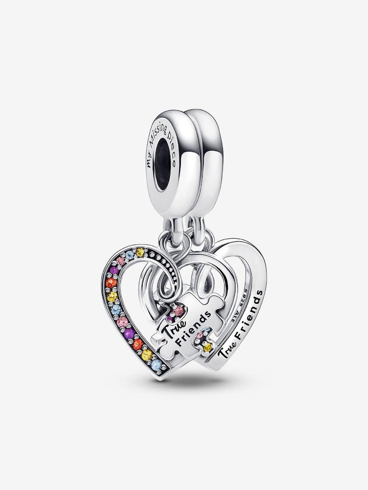 Puzzle Piece Hearts Splittable Friendship Hangende Bedel 792239C01