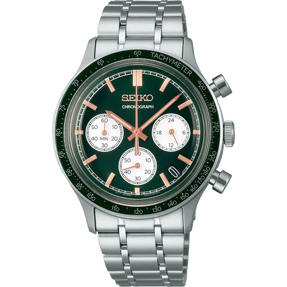 Seiko SSB481P1 Horloge chronograaf groen