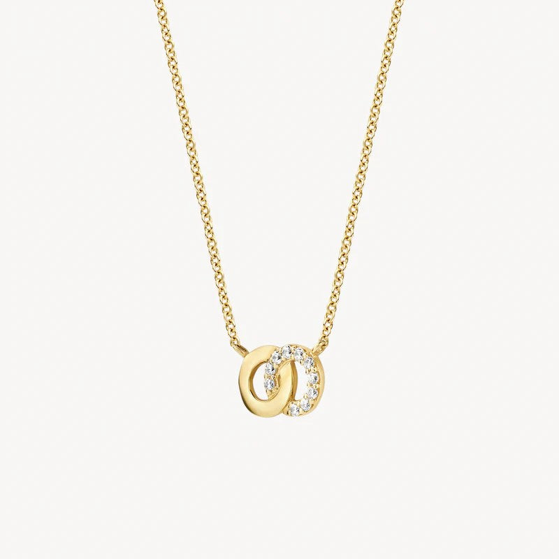 Collier 3126YZI - 14k Geelgoud met zirkonia