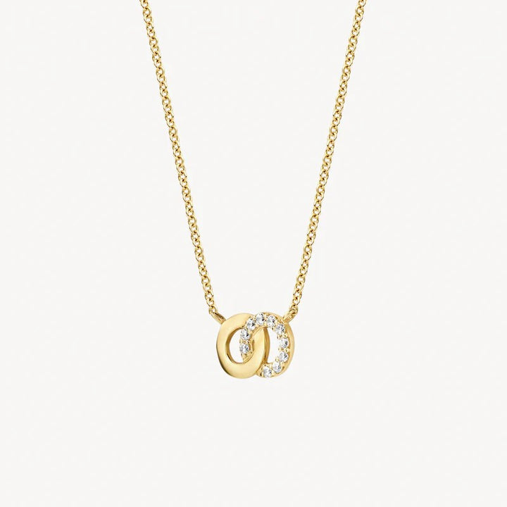 Collier 3126YZI - 14k Geelgoud met zirkonia