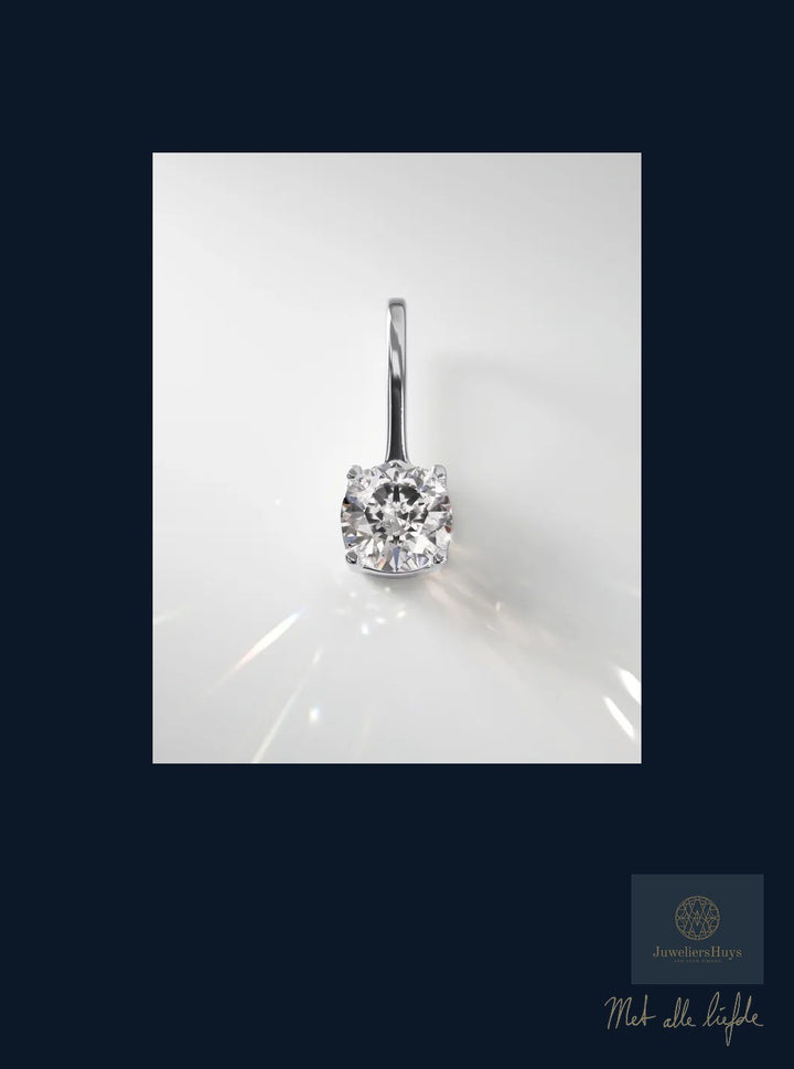 925 Sterling Zilveren Hanger met Lab Grown Diamant – 0.10 ct E VS2