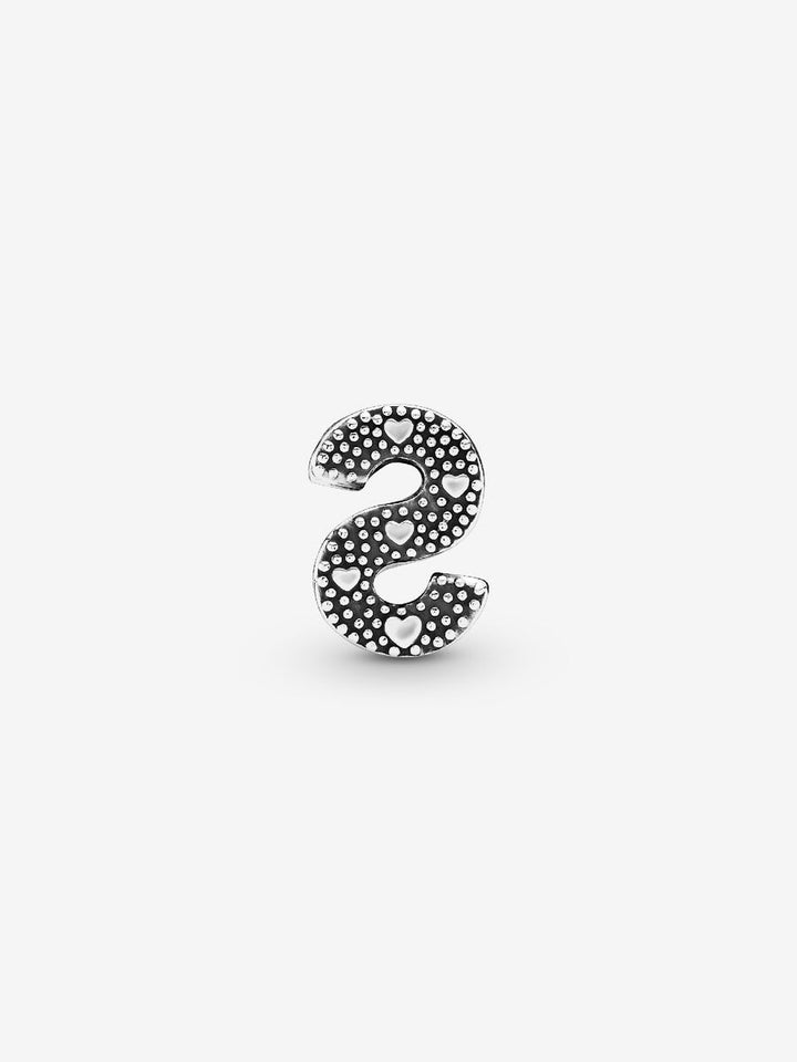 Pandora Moments 797473 - Zilveren bedel letter S