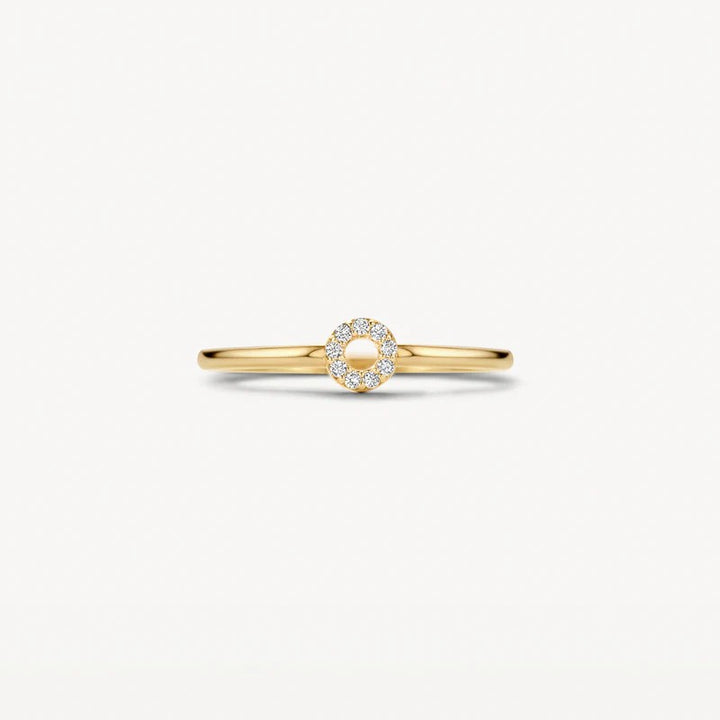 14k Blush ring Geelgoud met Zirkonia 1217YZI