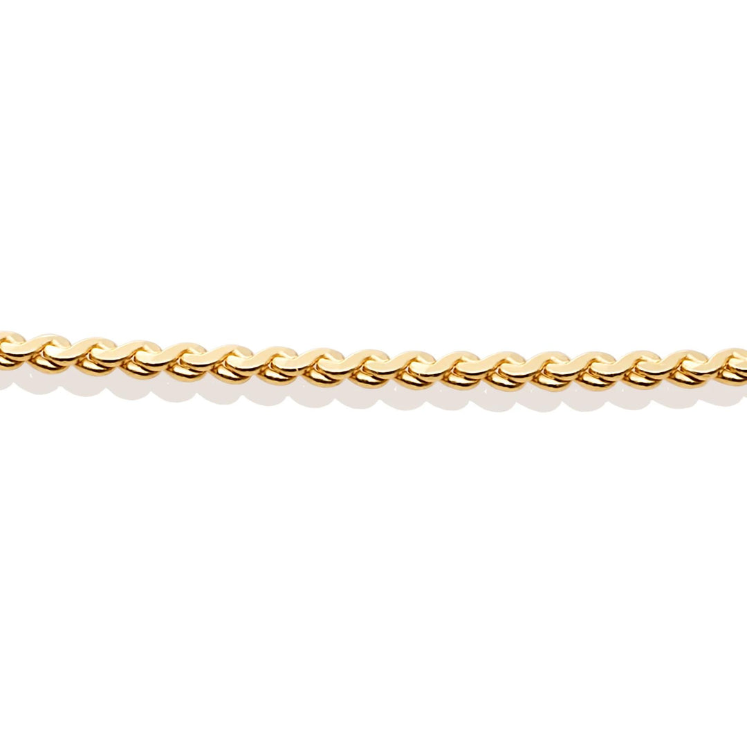 Necklace | Serpentine Chain gold plated - Silver - 50cm SN-SPG-050